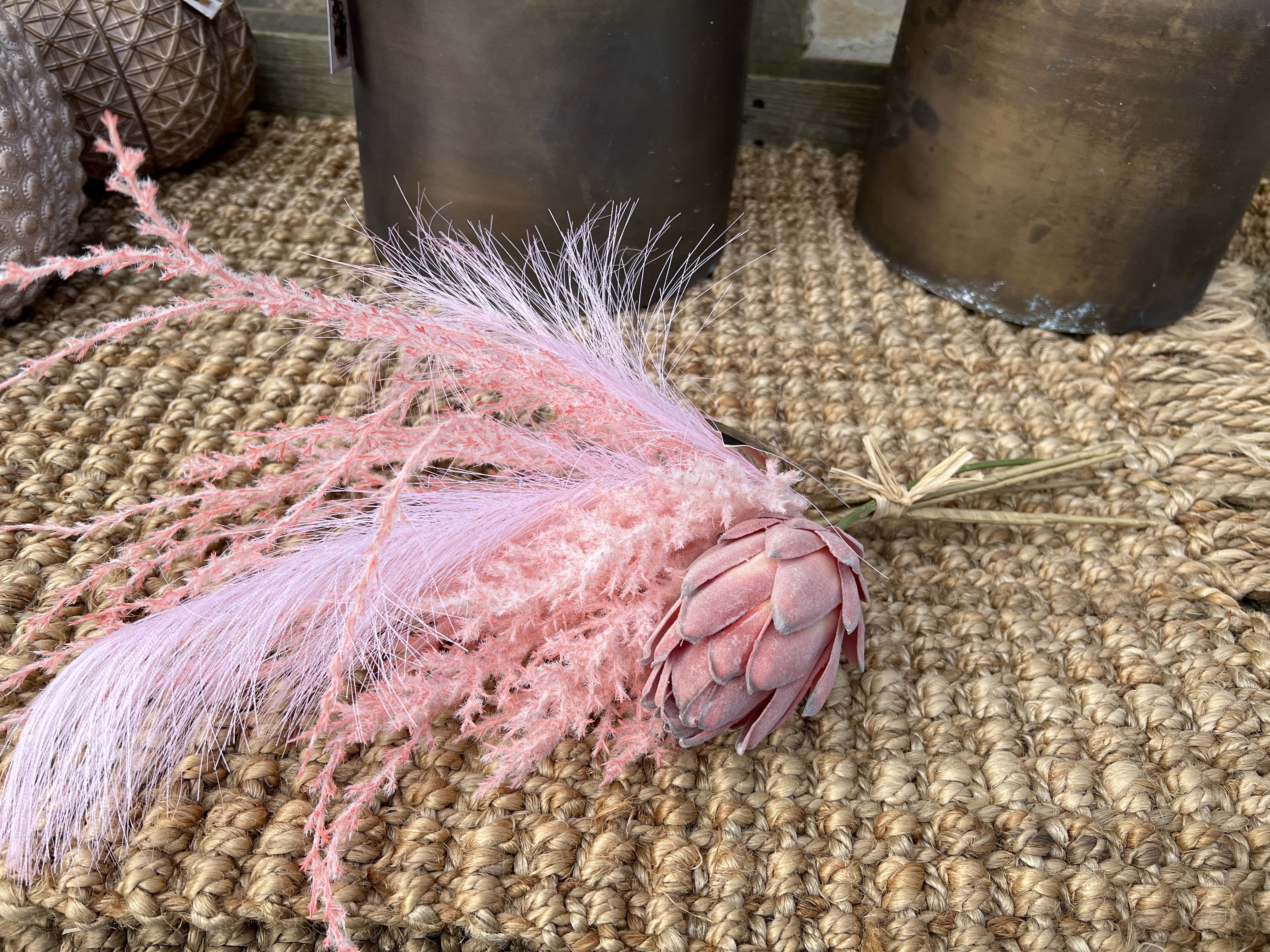 DEKO FLORALE, Kunstig blomster i buket, mauve