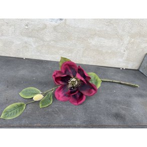 DEKO FLORALE, Magnolia, 46cm, bordeaux