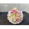 DEKO FLORALE, Kunstig hortensia, 47 cm, hvid/pink
