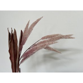 DEKO FLORALE, Rvehale med blade, 88cm, mauve