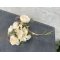 DEKO FLORALE, Blomsterbuket med rose, 33 cm., cream