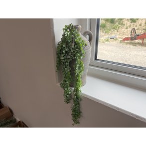 DEKO FLORALE, Kunstig hngegrnt med mange sm blade, 40cm. 