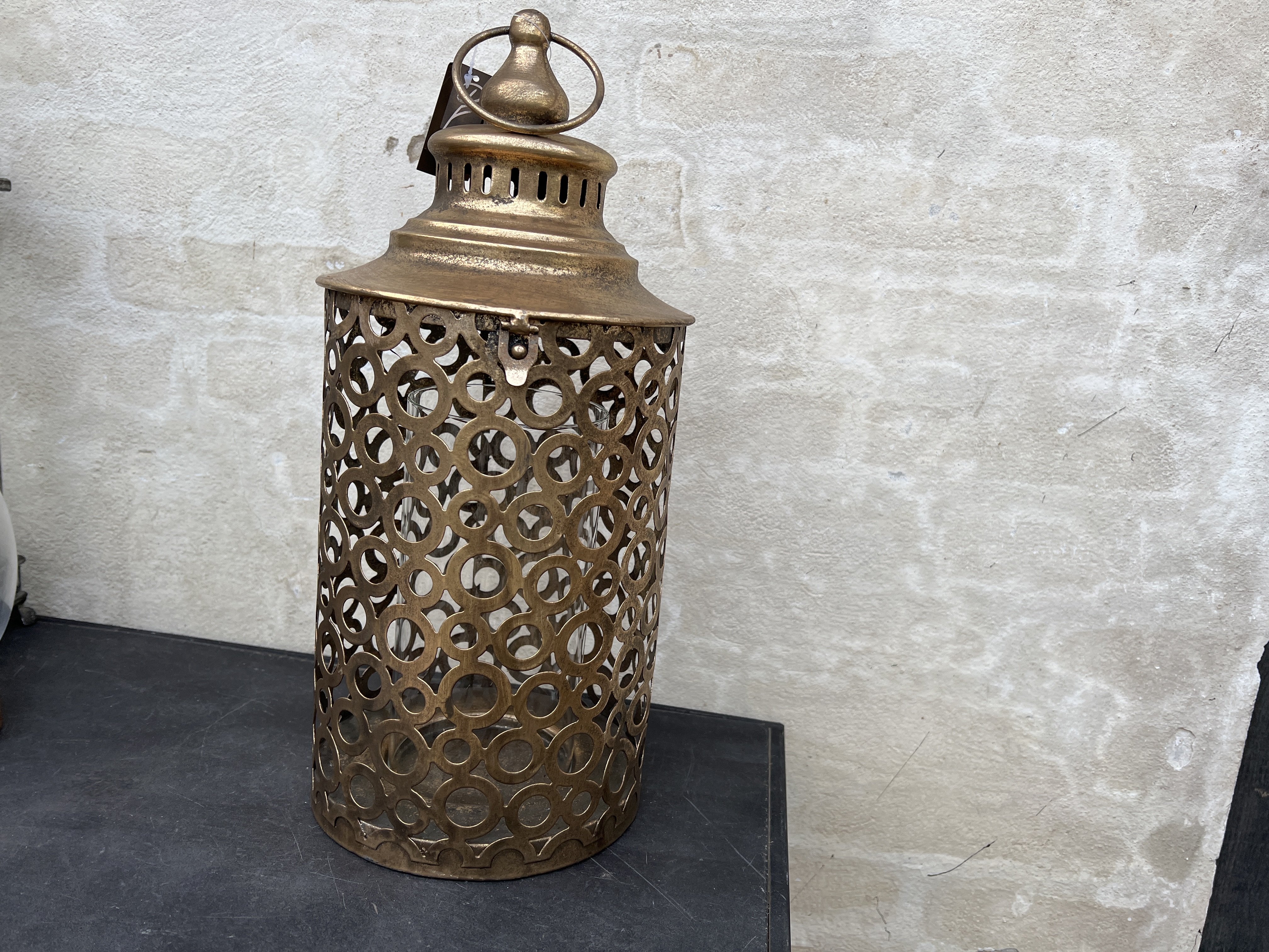 DEKO FLORALE, Lanterne med glasindsats