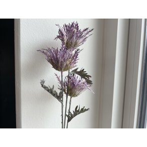 DEKO FLORALE, Scabiosa med 3 blomster, 68cm, lavendel