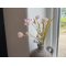 DEKO FLORALE, Buket med blomst/grs, 52 cm, lyserd