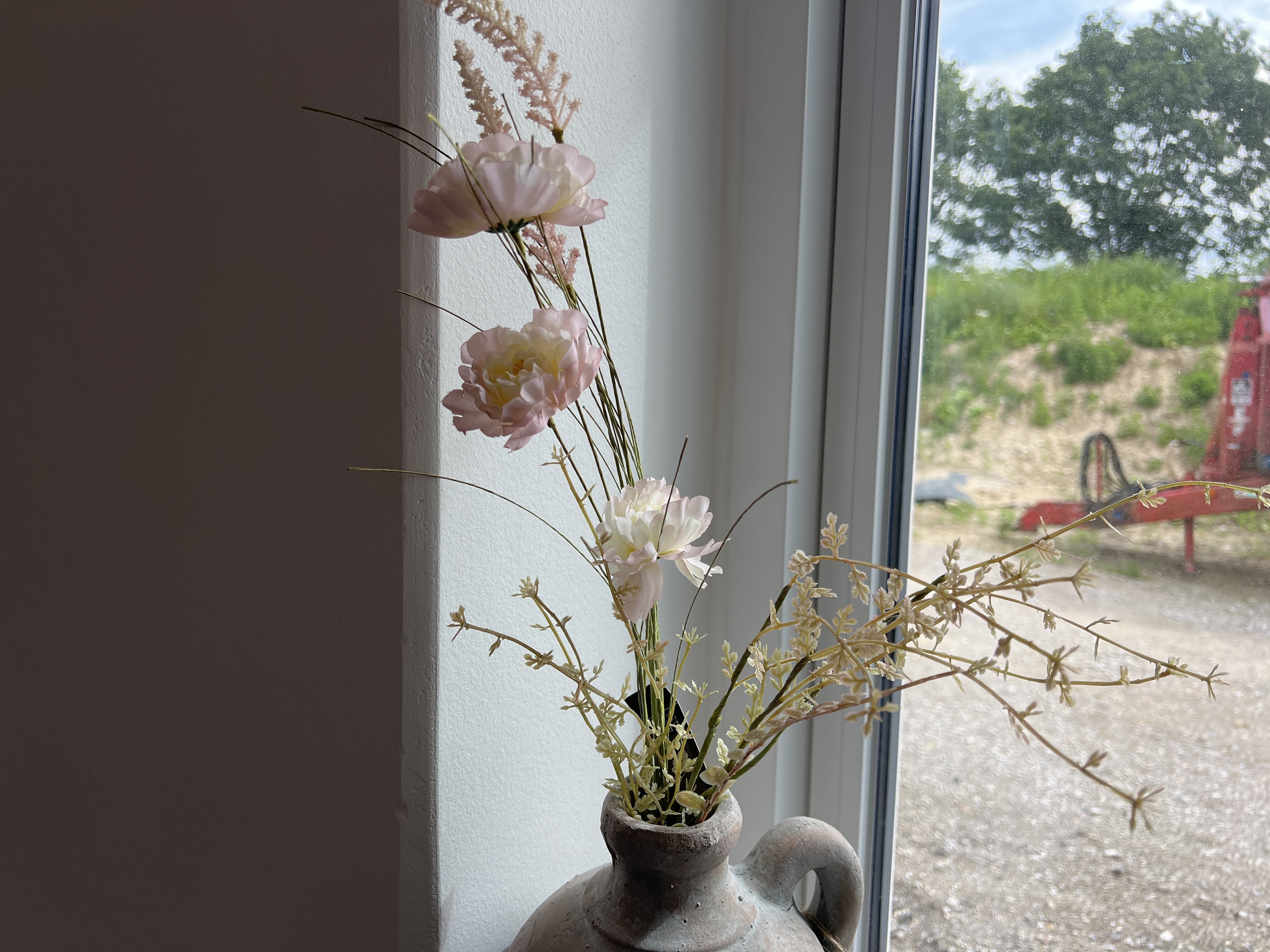DEKO FLORALE, Blomstergren, 60 cm, creme-lilla