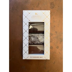 Karamel Kompagniet, Karamelbar i gaveske, 3 stk.