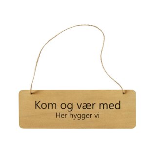 Speedtsberg, Trskilt med snor, 