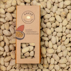 Anker Chokolade, Mandler / passionsfrugt / mlkechokolade