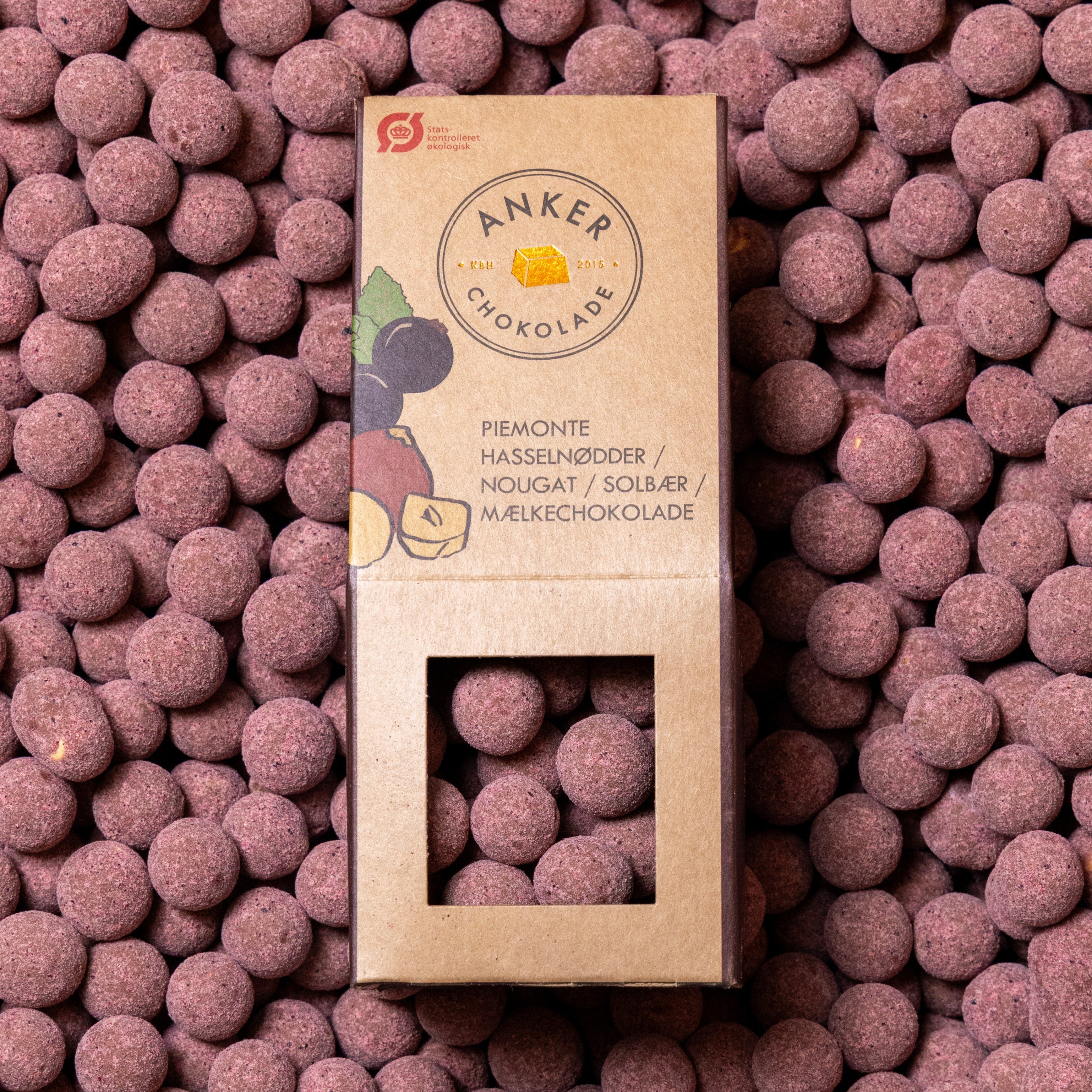 Anker Chokolade, Piemonte hasseln�dder med nougat, solb�r og m�lkechokolade