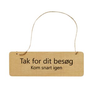 Speedtsberg, Trskilt med snor, 