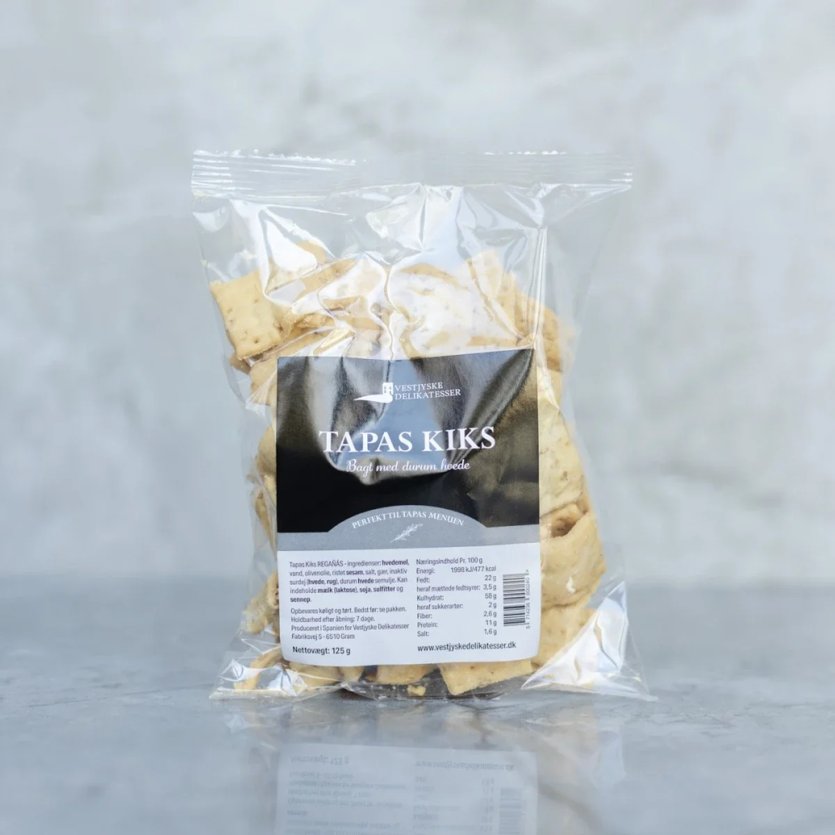 Vestjysk Delikatesser, Tapas kiks, 125 g.
